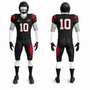 Uniforme de Fútbol Americano Reversible, Cuello en V, Sin Mangas, Diseño Sublimado de la Bandera Americana, Ajuste Atlético para Adultos - Product Image 3