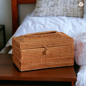 Vente en gros de porte-serviettes en rotin naturel bon marché pour décoration de vaisselle fait à la main du Vietnam - Product Image 5