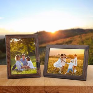 5x7 <b>Picture</b> <b>Frame</b> Brown Set of 7 <b>Rustic</b> Walnut-Color Photo <b>Frames</b> 5 by 7 for Wall or Tabletop - Product Image 5