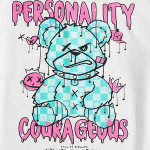 Usine personnalisé imprimé Logo Wash 2 pièces graphique hommes imprimé rentable T-shirt ensemble short - Product Image 4