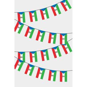 Rectangular Party <b>Banners</b> Guirlande National Flag of Equatorial Guinea - Product Image 1