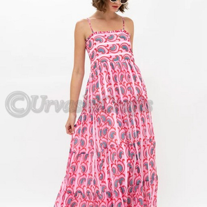 Made From Lightweight Cotton Voile Fully Lined Smocked Back Detailing Adjustable <b>Straps</b> Pullover Style - Product Image 1