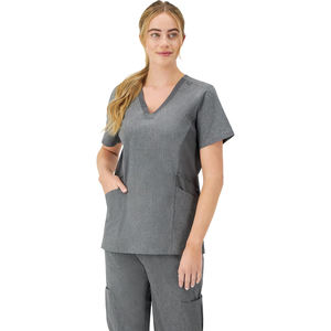Mélange de coton de luxe ensemble de gommage médical unisexe médecin infirmière hôpital uniforme chirurgical survêtement pantalon haut Logo personnalisé usine - Product Image 1