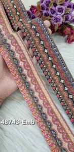 Robes de mariée de luxe avec bordure en dentelle voilée brodée, bordure scintillante personnalisée, accessoire de vêtement de haute qualité en gros - Product Image 4