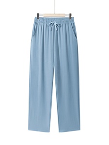 Hot Selling Factory Price <b>Men</b> Lightweight Casual Mid Baggy <b>Trouser</b> Quick Dry Breathable Polyester/Cotton <b>Drawstring</b> Closure New - Product Image 1