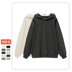 เสื้อฮู้ดผ้าฝ้ายโอเวอร์ไซส์สำหรับผู้ชายเสื้อสเวตเตอร์แฟชั่นลำลองแนวสตรีท - Product Image 4