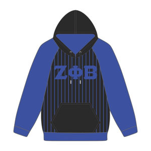 Zeta Phi เสื้อผ้า Hbcu 9เสื้อสวมหัวมีฮู้ดแขนยาวสีดำรุ่นเบต้า - Product Image 2