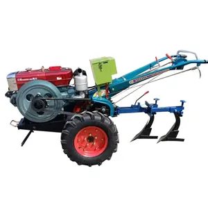 10hp-15hp trang trại Mini DIESEL motocultor điện tiller hai bánh xe mini đi bộ tay máy kéo giá