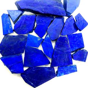 แผ่นลาพิสลาซูลีสีน้ำเงินธรรมชาติ คุณภาพสูง ขนาดผสม จำนวนมาก สำหรับทำเครื่องประดับ สำหรับผู้ผลิต - Product Image 5