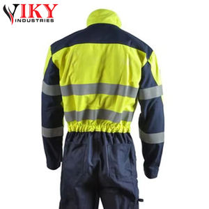 Ropa de seguridad, recién llegado, mono de algodón y poliéster, cinta reflectante de alta visibilidad, ropa de trabajo, traje de alta visibilidad de Viky Industries - Product Image 6