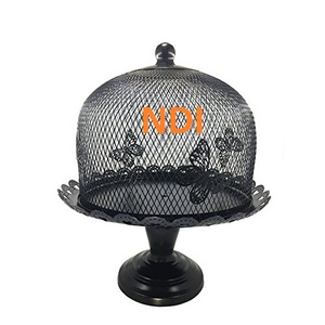 Support de gâteau pliant en métal enduit de poudre noire pour outil décoratif de célébration de fête de fiançailles pour la présentation de gâteau - Product Image 1