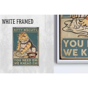 Obra de arte moderna impresa en lienzo: elegante diseño gráfico para decoración del hogar, lienzo con marco blanco, 1 pieza - Product Image 1