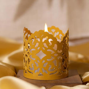 Design unique meilleure vente attrayant bougeoir pot votif fabrication de bougies finition noire taille personnalisée décoration de la maison lumière - Product Image 6