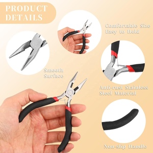 <b>Jewellery</b> Making Pliers Tools Set With Jump Ring Opener Stainless Steel Plier for <b>Jewellery</b> Repair Beading Supplies Eco Friendly - Product Image 3