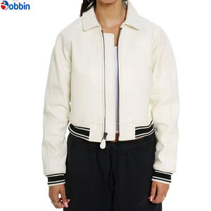 Chaquetas de Cuero Blancas de Invierno Personalizadas Más Vendidas, Chaquetas de Cuero Cortas de Primera Calidad, Último Modelo de Chaquetas de Cuero Cortas Personalizadas - Product Image 6