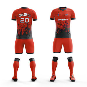 Uniforme de fútbol transpirable de alta calidad para hombre, ropa de fútbol personalizada con sublimación, camiseta con logotipo personalizado, venta al por mayor 2024 - Product Image 4