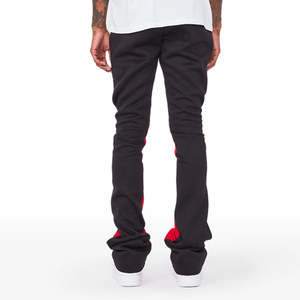 Pantalon évasé taille haute avec logo personnalisé 2025 Pantalon évasé imprimé en matériau solide de haute qualité pour hommes - Product Image 6