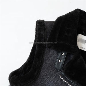 Oem Service Factory Made Mujeres Biker Chaleco de cuero Precio barato Venta caliente Algodón Mujeres Biker Chaleco de cuero de algodón - Product Image 6