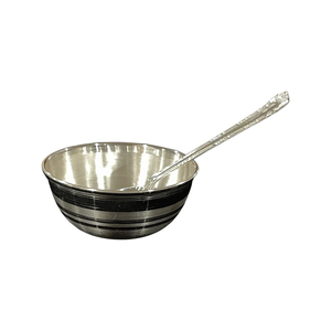 Cuenco y cuchara de acero inoxidable pulido con espejo, cuenco para servir postres y cenas de acero de excelente calidad - Product Image 5