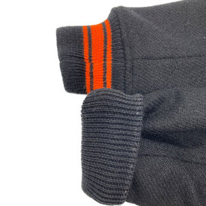 Noir laine varsité veste Orange garniture classique Letterman Bomber unisexe collège veste Streetwear mode vêtements d'extérieur 2025 à la mode - Product Image 5