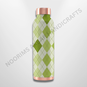 Botella de agua de cobre artesanal de 950ml con diseño de moda, tapa de Metal a prueba de fugas, solución de hidratación para agua hirviendo - Product Image 1