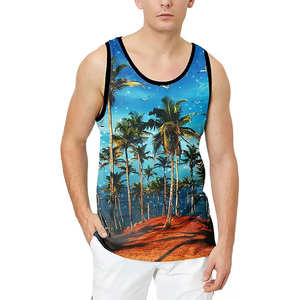 Débardeur Homme Décontracté pour l'Extérieur, Sublimation, Haute Qualité, Anti-Plis, Séchage Rapide, Respirant, Écologique, Léger, Tendance - Product Image 1