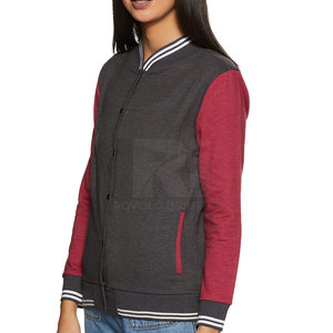 Veste en coton personnalisée avec col montant, veste d'hiver respirante en tricot pour femmes en taille adulte - Product Image 2