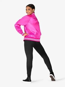 Chaqueta Varsity para Mujer, Estilo Letterman, con Mangas de Cuero y Lana, para Damas, Logotipo Personalizado, Diseño OEM, Venta al Por Mayor - Product Image 2