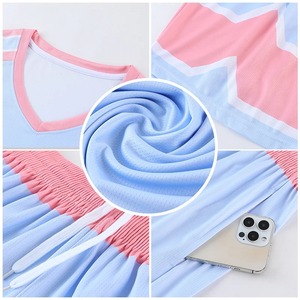 ชุดบาสเกตบอลระบายอากาศได้ดีชุดบาสเก็ตบอลพิมพ์ลายมืออาชีพวัสดุดี - Product Image 4