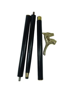 Bastón Premium de lujo con diseño personalizado y aspecto moderno con mango de fundición de latón plateado elegante para uso de seguimiento al aire libre - Product Image 6