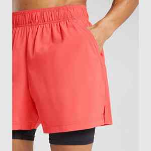 Short de course d'été pour hommes Short de fitness à double couche à séchage rapide Short de musculation pour hommes - Product Image 3