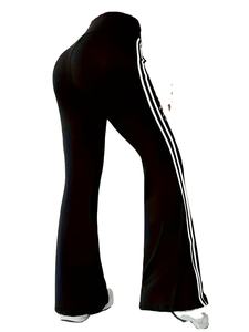 2026 Fashion Striped High Waist Elastic Waist Yoga Flare <b>Pants</b> Custom Logo <b>Butt</b> <b>Lifting</b> Sweat-Wicking Gym Running Leggings for - Product Image 4