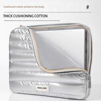 Nouvelle sacoche pour ordinateur portable portable de 13,3 pouces et 14 pouces, en tissu matelassé doux