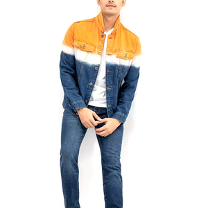 Chaqueta de Mezclilla de Invierno para Hombre, de Alta Calidad, Informal, Impermeable, Cortavientos, con Capucha, Ajustada, Azul Personalizado, Elegante, 100% Algodón - Product Image 1