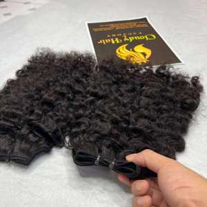 Extensiones de Cabello Humano Rizado Birmano Natural 100% Sin Procesar, Paquetes de Cabello Vietnamita de CDY Hair - Product Image 3