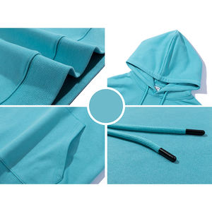 Quantité minimale de commande OEM bas de haute qualité 320g 15 couleurs sweats à capuche surdimensionnés unisexes grande taille sweats à capuche pour hommes - Product Image 2