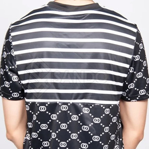 100% coton hommes Slim Fit décontracté solide motif t-shirt et short ensemble respirant et élégant pour la vente en ligne d'été - Product Image 2