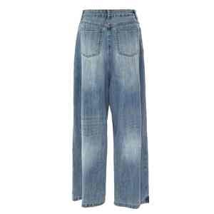 Pantalones de mezclilla de algodón 2025 de alta calidad, nuevos pantalones vaqueros transpirables para mujer, Pantalones rectos con estilo personalizados de Pakistán - Product Image 5