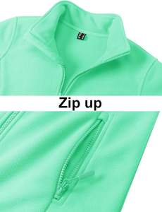 Chaqueta cálida de invierno con cremallera para mujer, forro polar suave con patrón estampado, relleno de algodón transpirable, cierre de cremallera de talla grande - Product Image 5