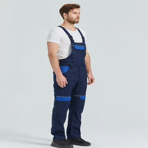 Salopette de travail multi-poches en coton respirant de haute qualité, personnalisée, imprimée, vêtements de travail, salopette de sécurité, certifiée CE, unisexe - Product Image 4