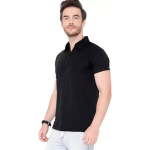 Nouveautés Polo de sport de couleur unie doux et confortable pour hommes T-shirts Polo de haute qualité avec logo personnalisé pour hommes - Product Image 4