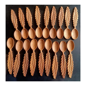 Hot Trend Flower Shaped <b>Wooden</b> <b>Spoon</b> - Natural Wood <b>Spoon</b> Kitchen Dinnerware Sets for Home Decor at Fast Delivery - Product Image 2