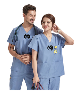 Exquisitos uniformes de enfermera a medida para profesionales médicos ultraligeros para mujeres y hombres, ropa de trabajo para hospitales y médicos - Product Image 1