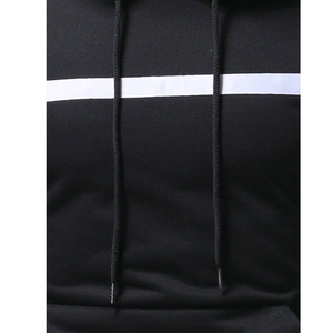 Men 100% Cotton Fleece Pullover Custom Blank 2025 Hot Sale Custom Print Color Block Custom <b>Plain</b> <b>Hoodies</b> - Product Image 6