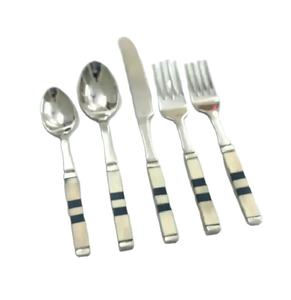 Ensemble de couverts avec boîte 304 acier inoxydable manche en incrustation d'os ensemble de couverts Restaurant mariage vente chaude bas quantité minimale de commande ensemble de couverts - Product Image 1