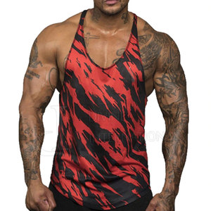 Men's Sleeveless Cotton Muscle Gym Tank <b>Top</b> Custom Logo Workout Fitness Wear - Product Image 3