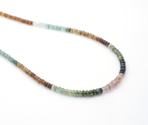 Collar de cuentas de piedras preciosas de turmalina de diseñador, collar multicolor Rondelle facetado hecho a mano para mujer, joyería, pedidos al por mayor - Product Image 3