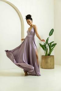 Handmade Flowy Engagement <b>Dress</b> for Photoshoot Long Train Flying <b>Dress</b> <b>High</b> <b>Waist</b> Sleeveless Printed Santorini Inspired Summer - Product Image 4