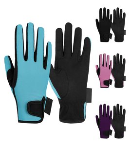 Nouveaux gants de sécurité d'équitation pour enfants équestres pour garçons filles selle de dressage - Product Image 2