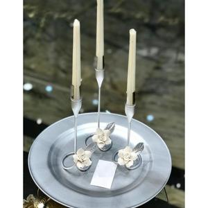 Chandelier de décoration de table design papillon en métal argenté chandelier pour accessoires de table d'hôtel à la maison à prix raisonnable - Product Image 2